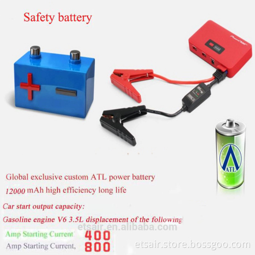 2016 Hot Selling mobile power pack battery jump starter with pump